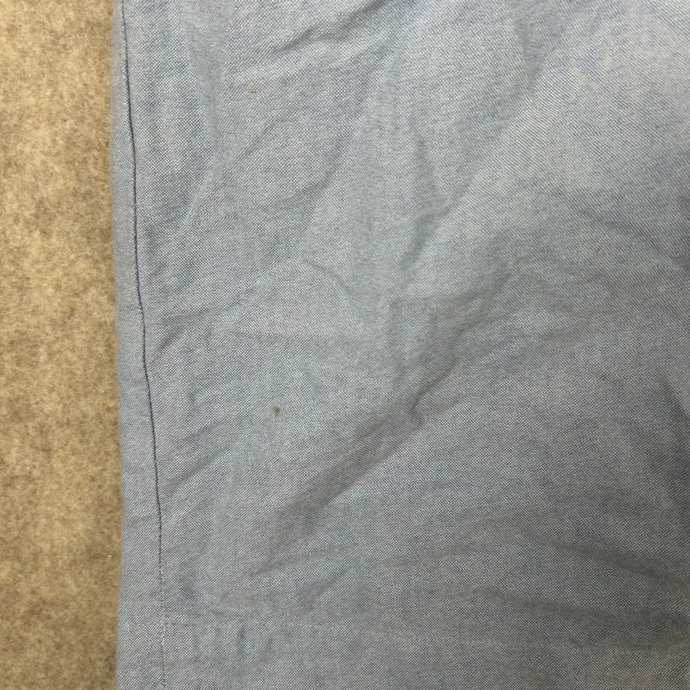 Polo Ralph Lauren Shorts‎ Mens 42 Blue Oxford Cotton Flat Front 9 Inseam